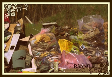 Decorated trash