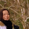 Saori with willow catkins