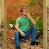 Anton at the stairs of church ruins
