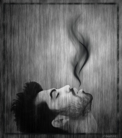Ali smoking (fiber look)