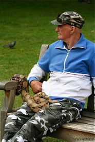 Walking a snake