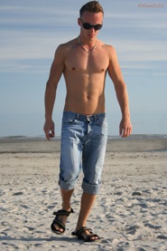 Anton at the end of fun beach day