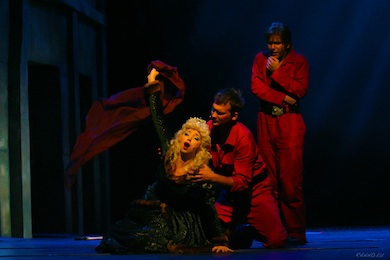 Koit Toome, Lauri Liiv and Tanja Mihhailova in Kiss of the Spiderwoman Koit Toome, Lauri Liiv and Tanja Mihhailova in Kiss of the Spiderwoman