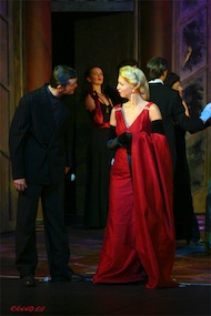 Maarja-Liis Ilus as Evita in Vanemuine Maarja-Liis Ilus as Evita in Vanemuine