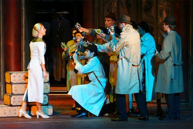 Maarja-Liis Ilus as Evita in Vanemuine Maarja-Liis Ilus as Evita in Vanemuine