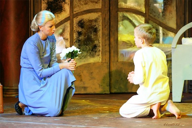 Maarja-Liis Ilus as Evita in Vanemuine Maarja-Liis Ilus as Evita in Vanemuine
