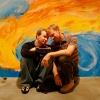 Ranno and Margus with Ranno's painting