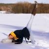 Hayley stuck in snow