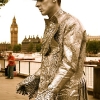 Live Silver Statue at Jubilee Gardens