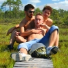 Boys at Tolkuse bog