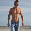 Anton at the end of fun beach day