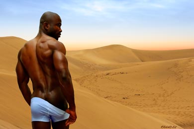 Joe in dunes