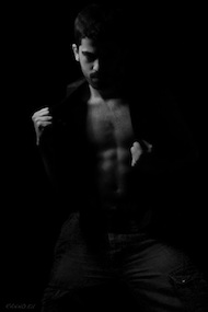 Ali in black