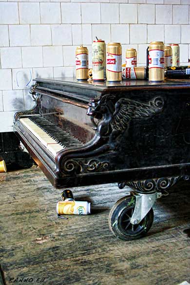 C. Bechstein piano and A.Le Coq beer