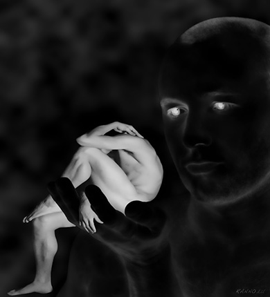 Holding Steven, black