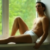 Antonio on window