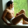 Antonio on window