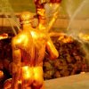 Golden statues at Петергоф