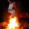 Ali fighting the fire