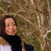 Saori with willow catkins