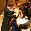 Conductor Herman Engels, Anneleen Lenaerts on harp